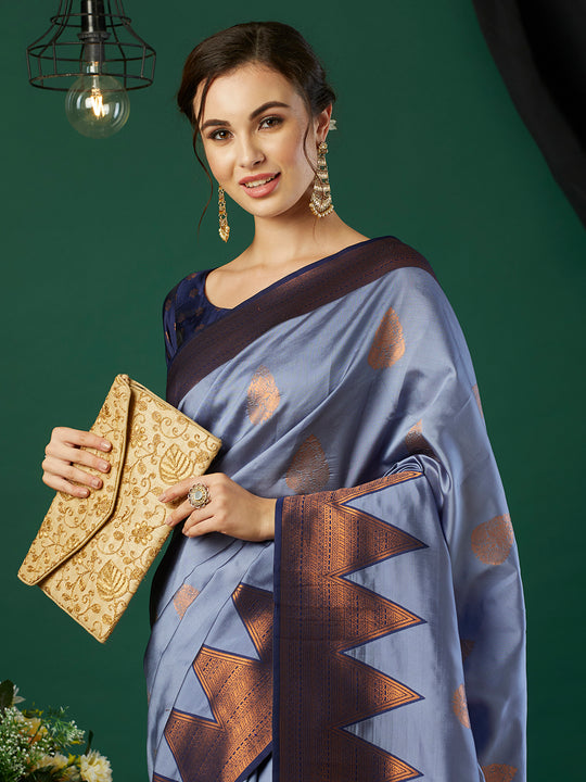 Banarasi Silk Saree With Blouse Piece