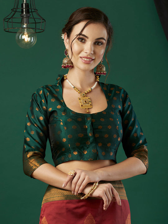 Banarasi Silk Saree With Blouse Piece