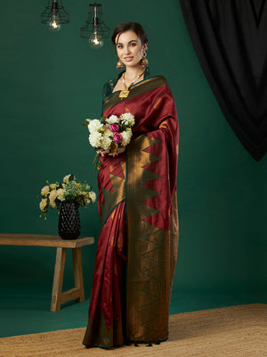 Banarasi Silk Saree With Blouse Piece