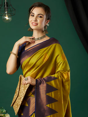 Banarasi Silk Saree With Blouse Piece