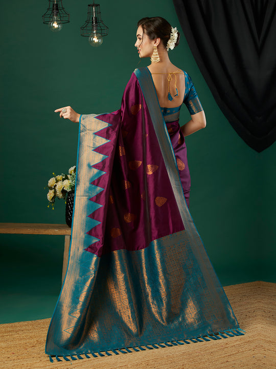 Banarasi Silk Saree With Blouse Piece