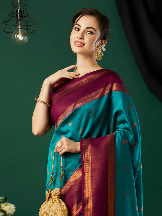 Banarasi Silk Saree With Blouse Piece