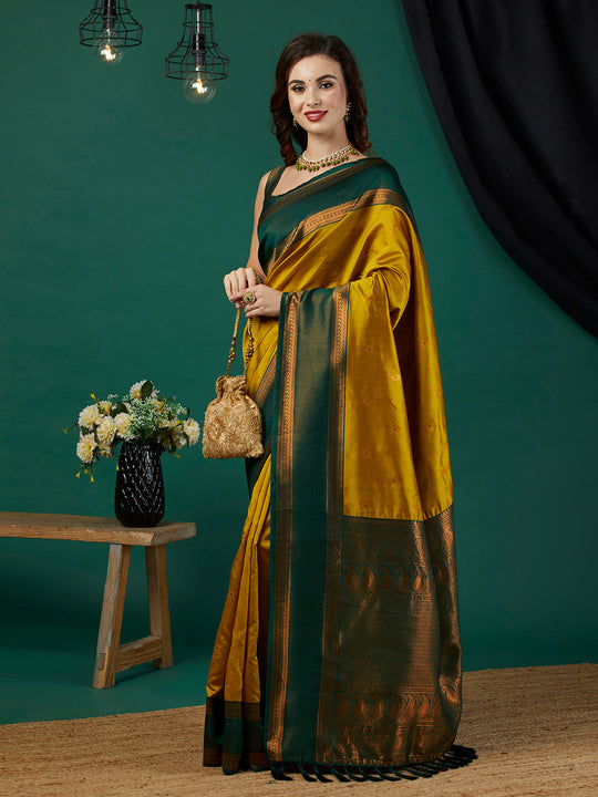 Banarasi Silk Saree With Blouse Piece