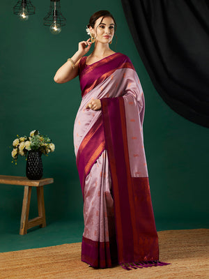 Banarasi Silk Saree With Blouse Piece