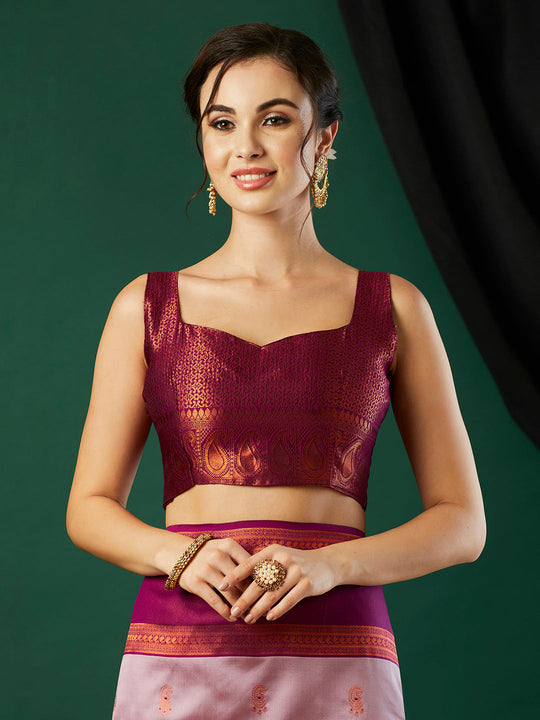 Banarasi Silk Saree With Blouse Piece