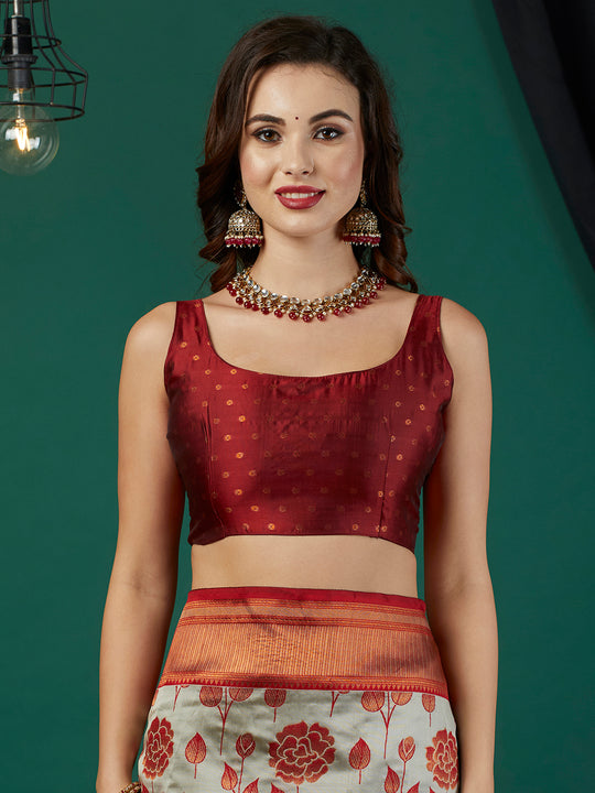 Banarasi Silk Saree With Blouse Piece