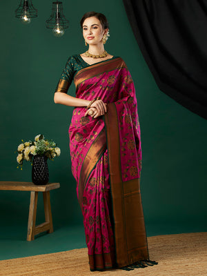 Banarasi Silk Saree With Blouse Piece