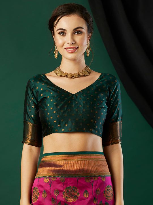 Banarasi Silk Saree With Blouse Piece