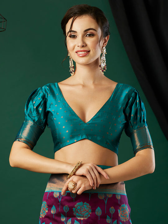 Banarasi Silk Saree With Blouse Piece