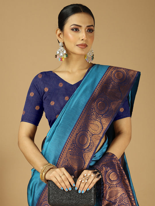Banarasi Silk Saree With Blouse Piece