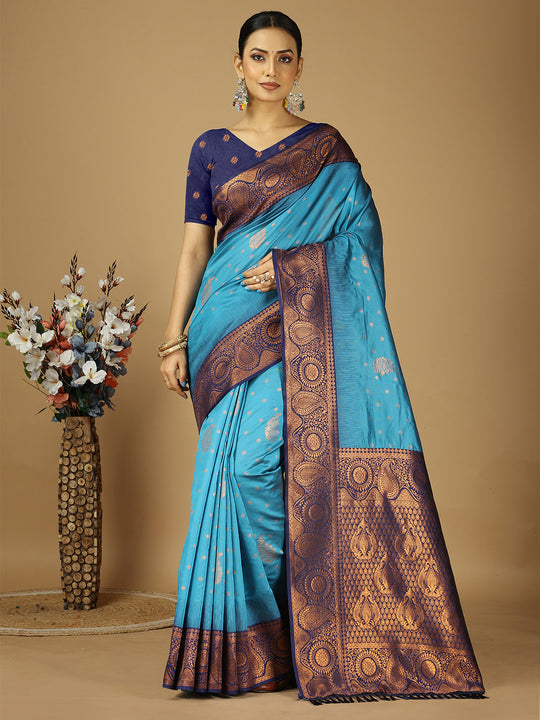 Banarasi Silk Saree With Blouse Piece
