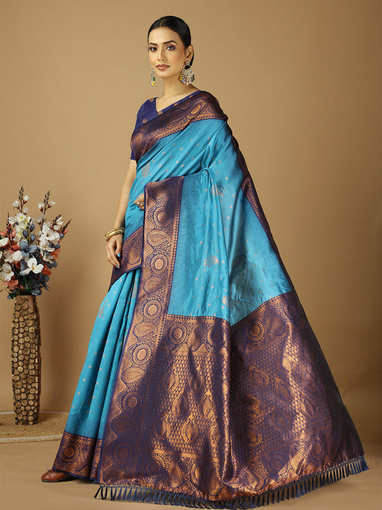Banarasi Silk Saree With Blouse Piece