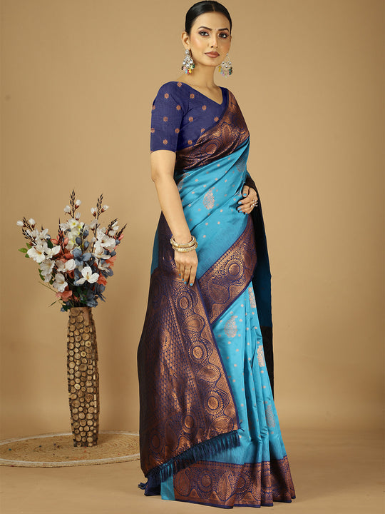 Banarasi Silk Saree With Blouse Piece