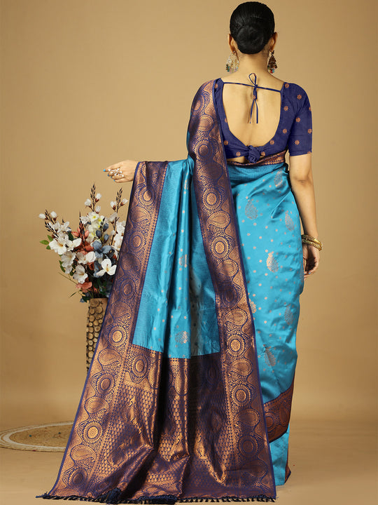 Banarasi Silk Saree With Blouse Piece