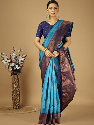Banarasi Silk Saree With Blouse Piece