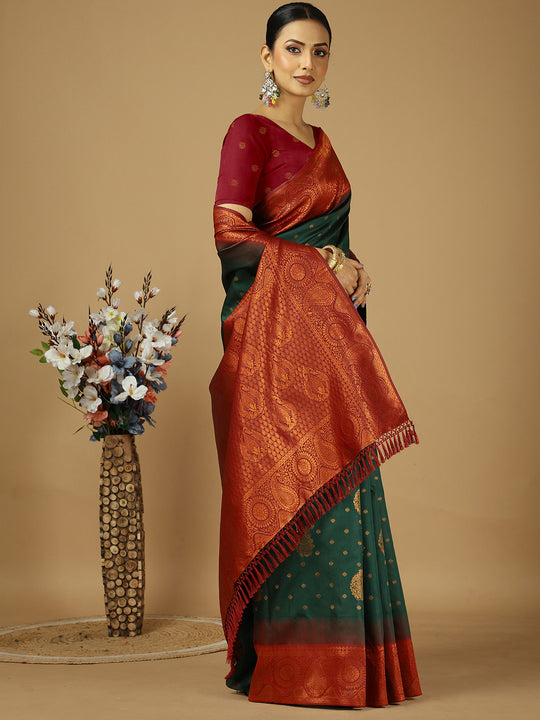Banarasi Silk Saree With Blouse Piece