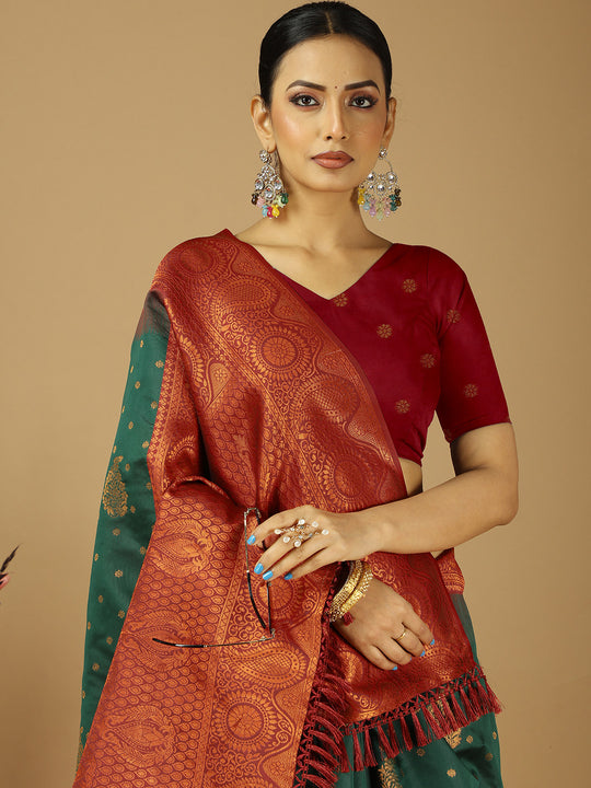 Banarasi Silk Saree With Blouse Piece