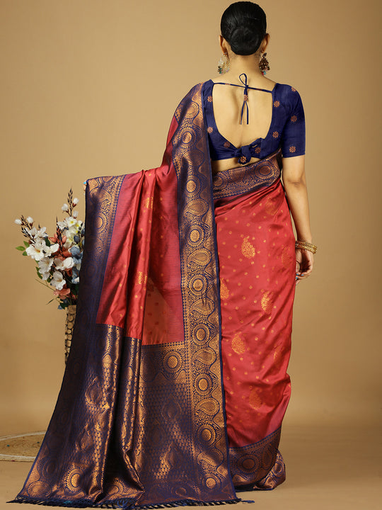 Banarasi Silk Saree With Blouse Piece