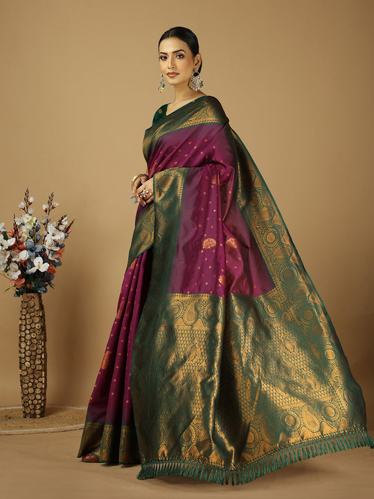 Banarasi Silk Saree With Blouse Piece