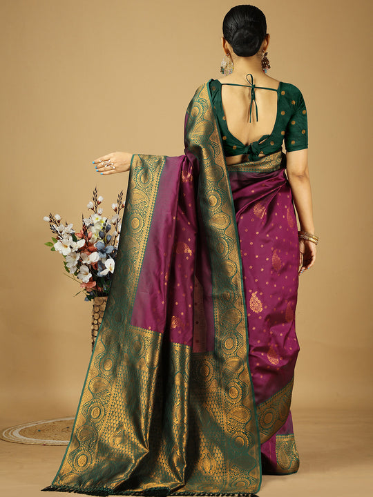Banarasi Silk Saree With Blouse Piece