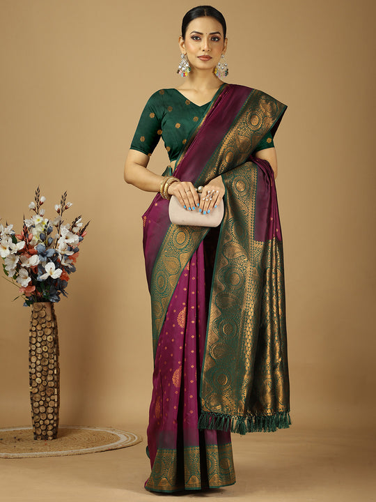 Banarasi Silk Saree With Blouse Piece