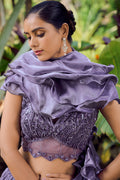 Blue Fancy Silk Lehenga Set