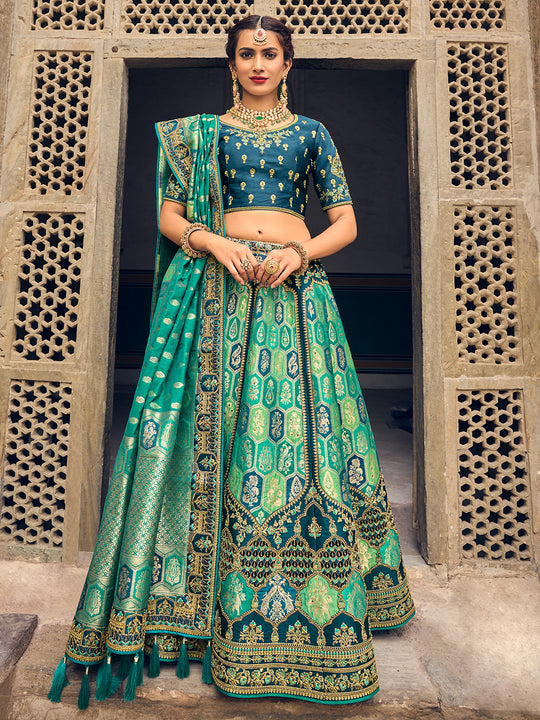 Pine Green Lehenga Choli