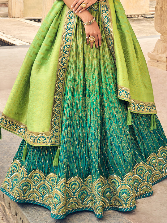 Lime Green Lehenga Choli