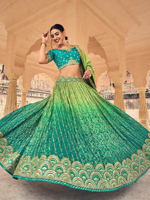 Lime Green Lehenga Choli