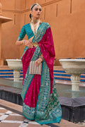 Magenta Pink Patola Saree