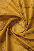 Yellow Tussar Silk Saree With Blouse Piece