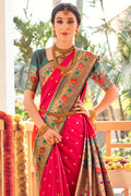 Taffy Red Paithani Saree