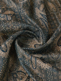 Blue Cotton Digital Print Saree With Blouse Piece
