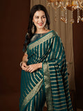Georgette Banarasi Silk Saree With Blouse Piece