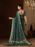 Georgette Banarasi Silk Saree With Blouse Piece