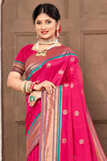 Hot Pink Paithani Saree