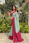 Bandhani Printed Georgette Saree