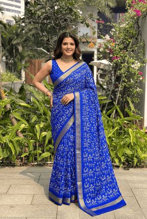 Printed Woven Cotton Saree