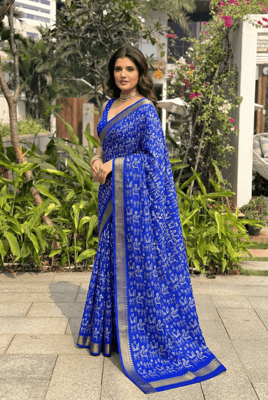Printed Woven Cotton Saree