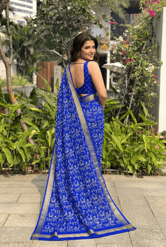 Printed Woven Cotton Saree