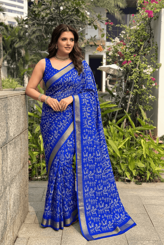 Printed Woven Cotton Saree