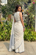 printed cotton mulmul saree