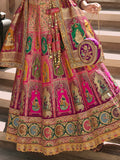 Multicolor Banarasi Silk Lehenga