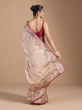 Heavy Jimmy Choo Multi Embroidered Thread Coding And Sequence & Fancy Cutwork With Piping Work Saree