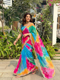 Embellished Lehriya Saree