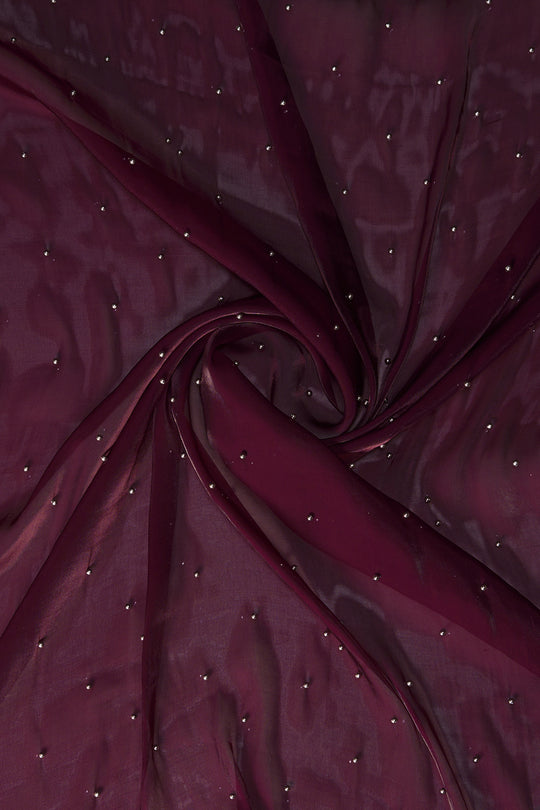 Magenta Purple Organza Saree