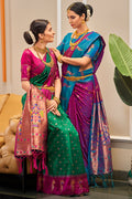 Castleton Green Silk Saree