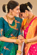 Emerald Green Silk Saree