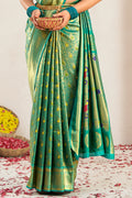 Slime Green Paithani Saree