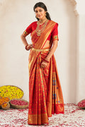 Scarlet Red Paithani Saree